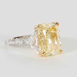 10 carat Fancy Yellow GIA Diamond Ring