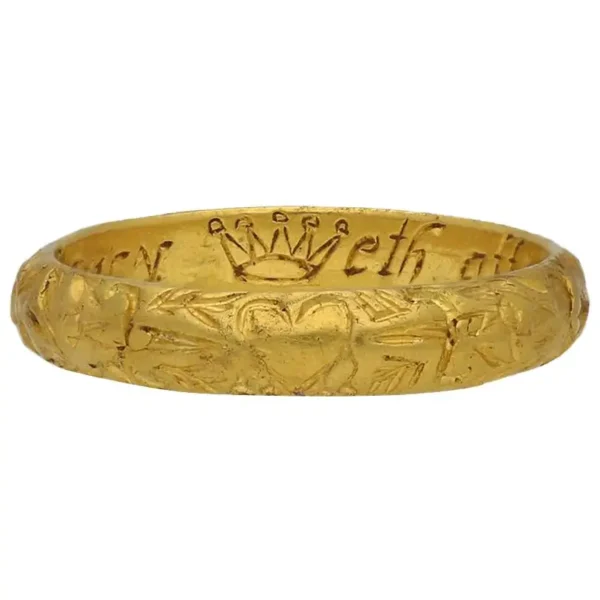 17th Century Engraved Gold Posy Ring, circa 1700 - Image 2