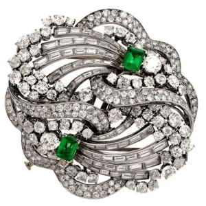 1960s Boucheron Paris Emerald Diam