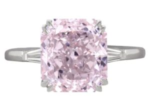 2 Carat Fancy Pink Radiant Cut Dia