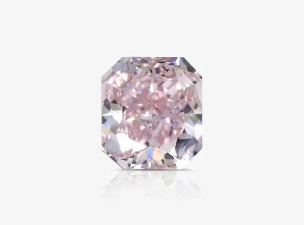 2 Carat Fancy Pink Radiant Cut Diamond Platinum Ring I FLAWLESS GIA Certified - Image 3