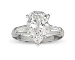 3.02 Carat Pear-Cut Golconda Diamo