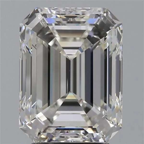 3.51 Carat Emerald Cut Diamond Ring H Colour GIA Certified - Image 2