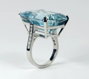 32.70 Carat Aquamarine and Diamond