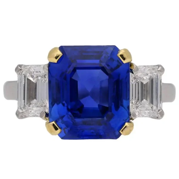 5.94 carat Burmese sapphire diamon