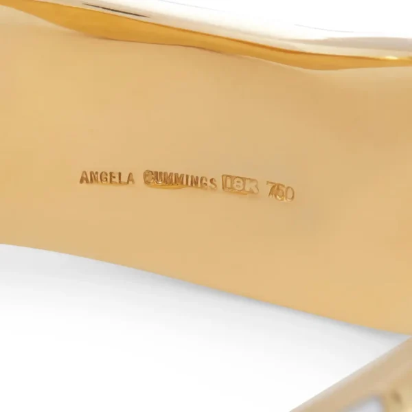 Angela Cummings Gold and Mother or Pearl Bangle - Image 8