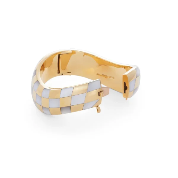 Angela Cummings Gold and Mother or Pearl Bangle - Image 5