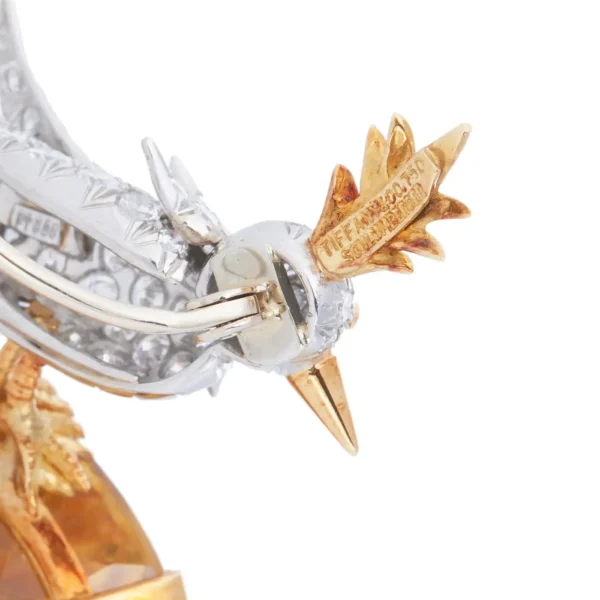 Bird on a Rock Citrine and Diamond Brooch - Jean Schlumberger for Tiffany & Co. - Image 4