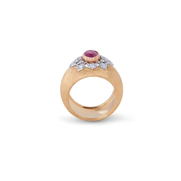 Buccellati Ruby and Diamond Premium Band Ring - Image 4