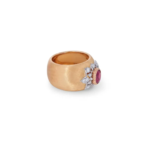 Buccellati Ruby and Diamond Premium Band Ring - Image 3