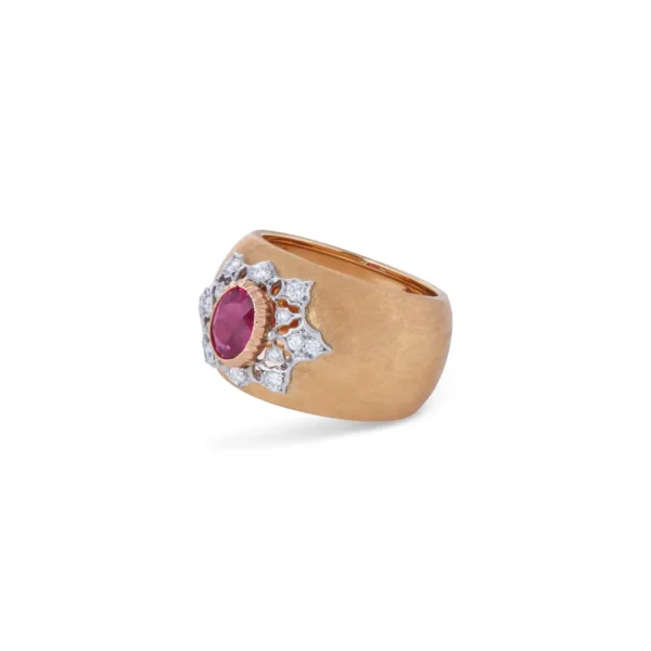 Buccellati Ruby and Diamond Premium Band Ring - Image 2