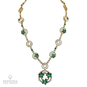 Bulgari Contemporary Diamond Emerald Parure Suite