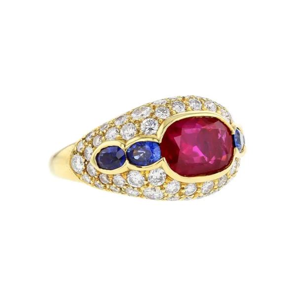 Bulgari Natural No Heat Burma Ruby, Sapphi - Image 2