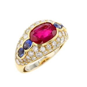 Bulgari Natural No Heat Burma Ruby, Sapphi