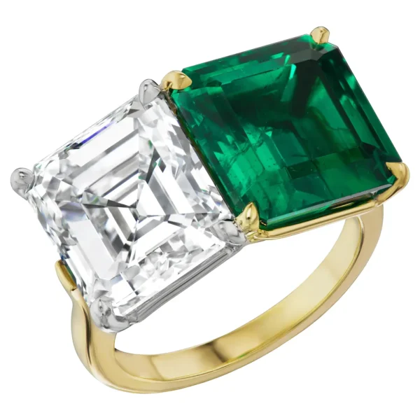 Bulgari Twin Ring 5.79ct Emerald