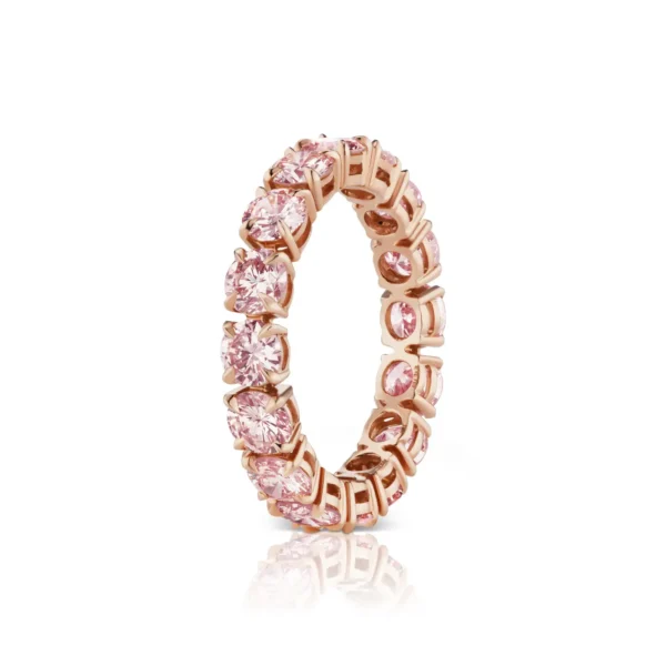 Buy Pink Diamond Eternity Band Ring - Image 3