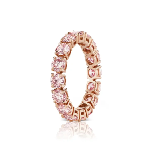 Buy Pink Diamond Eternity Band Ring - Image 4