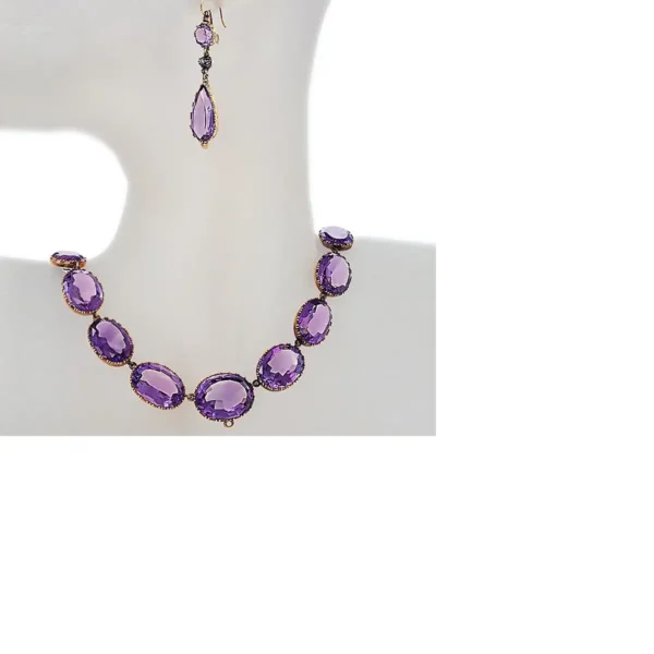 Buy Victorian Amethyst and Gold Parure - Image 4