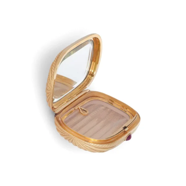 Bvlgari Gold and Ruby Compact Case, Circa 1960s - Image 3