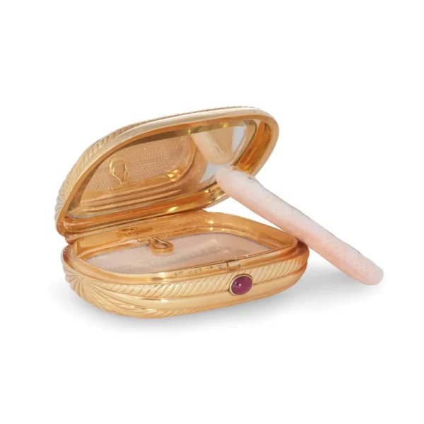 Bvlgari Gold and Ruby Compact Case, Circa 1960s - Image 2