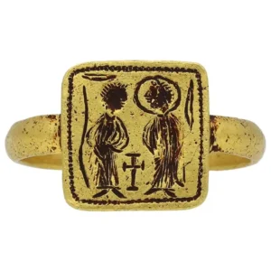 Byzantine Betrothal Ring 7th-8th Century AD