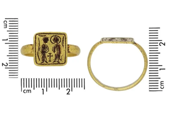 Byzantine Betrothal Ring 7th-8th Century AD - Image 4