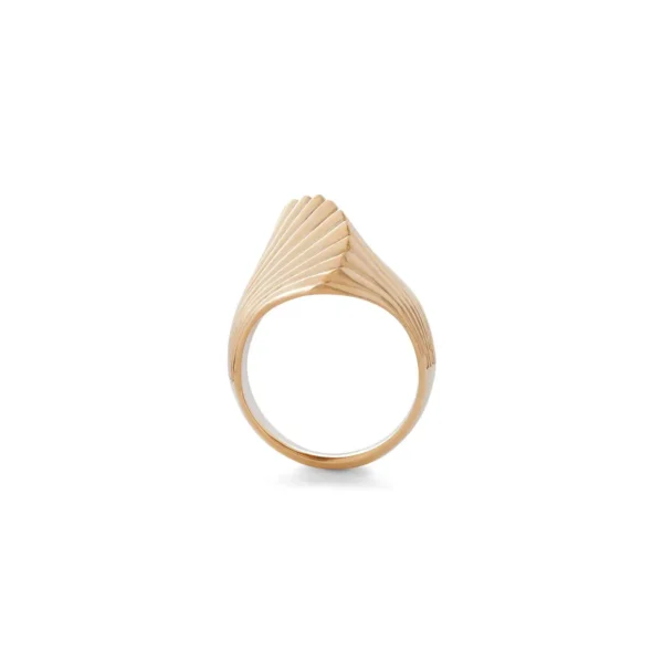 Cartier 18 Karat Gold Fluted Dome Ring - Image 3