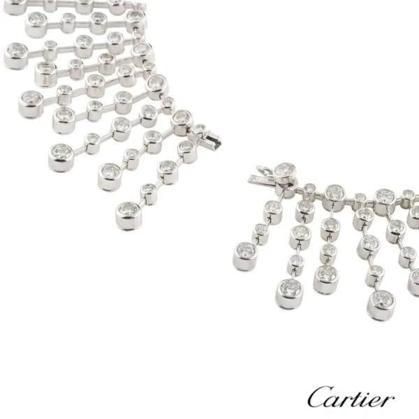 Cartier 60.00 Carat Diamond Platinum Necklace - Image 7