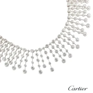 Cartier 60.00 Carat Diamond Platinum Necklace