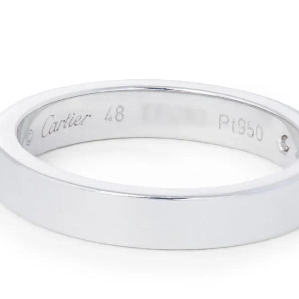 Cartier C De Cartier Platinum Diamond Wedding Band - Image 5