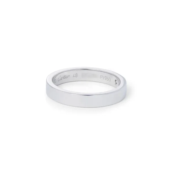 Cartier C De Cartier Platinum Diamond Wedding Band - Image 4