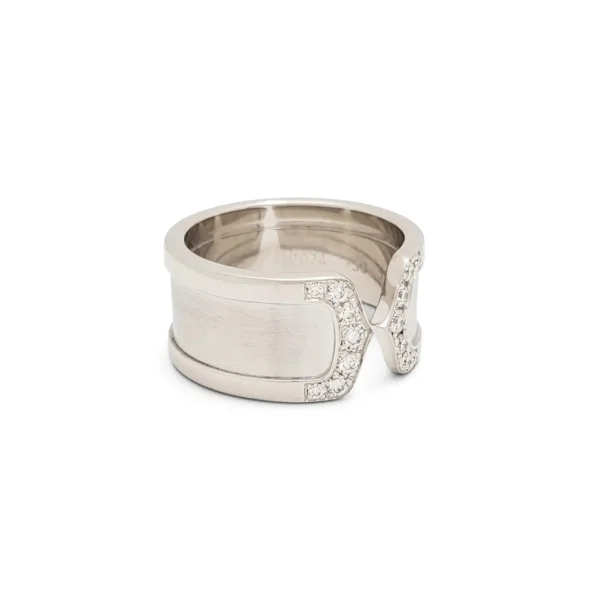 Cartier C de Cartier White Gold Diamond Ring - Image 2