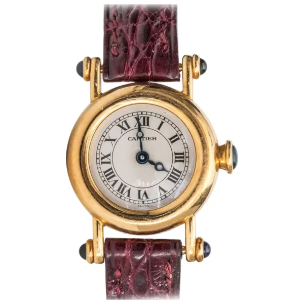 Cartier Diabolo 18 Karat Yellow Gold Quartz Wristwatch, 1980s - Image 4