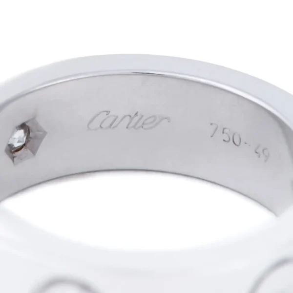 Cartier Love White Gold Diamond Ring - Image 4