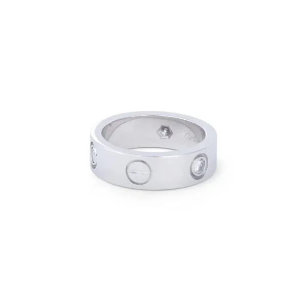 Cartier Love White Gold Diamond Ring - Image 5