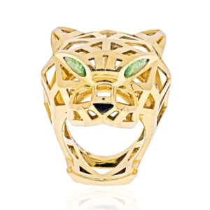 Cartier Panthere 18 Karat Yellow Gold Skeleton Ring