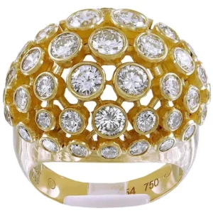 Cartier Rue D e La Paix Diamond Bombe Ring