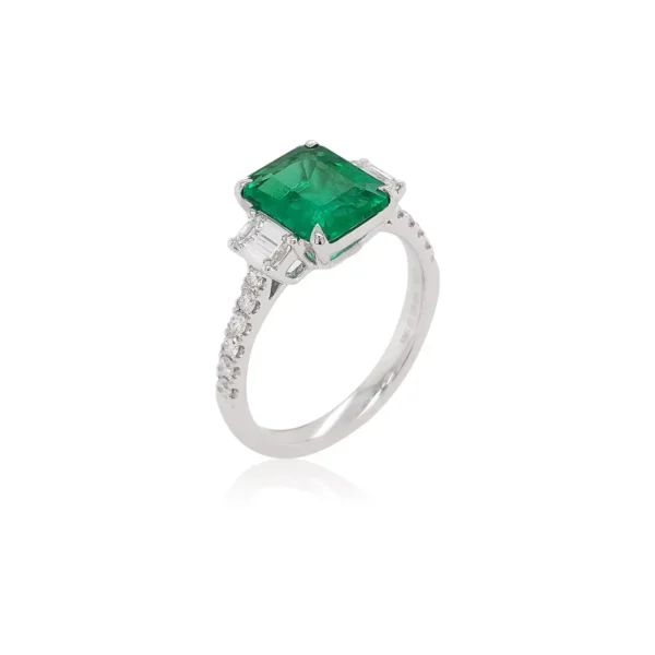 Certified Colombian Emerald White