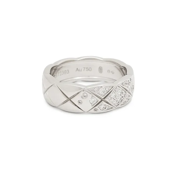 Chanel Coco Crush White Gold Diamond Ring, Small Model - Image 3