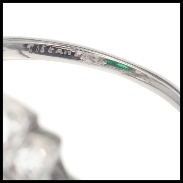 Colombian Emerald Diamond Platinum Cocktail Ring Tiffany & Co. 3.60 Carat - Image 7