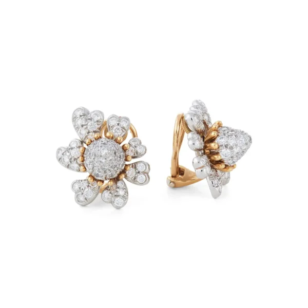 Cones with Petals Diamond Ear Clips - Jean Schlumberger for Tiffany & Co. - Image 4