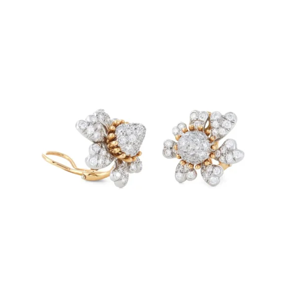 Cones with Petals Diamond Ear Clips - Jean Schlumberger for Tiffany & Co. - Image 3