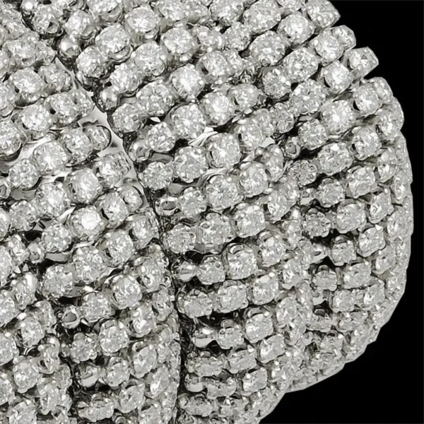 Contemporary Diamond Coiled Serpent Bracelet - Image 5