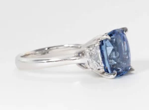 Cushion Cut Blue Sapphire Diamond