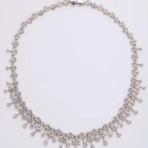 Diamond Drop Necklace For Sale