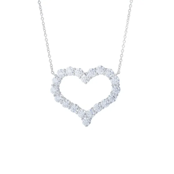 Diamond Heart Pendant For Sale, Large Model Tiffany & Co. - Image 3