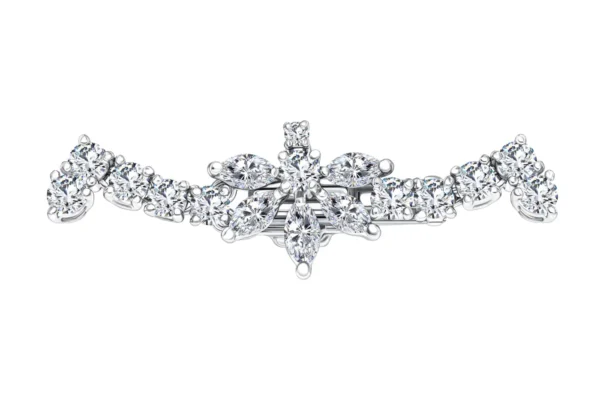 Fancy Pear Marquise Shaped Diamond Tiara Necklace GIA Certified 32.03 Carat - Image 2