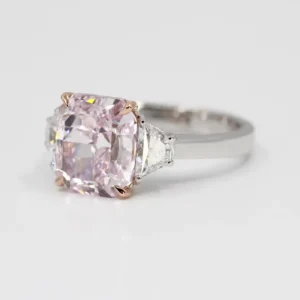 Fancy Purplish Pink Internally Flawless Diamond Ring GIA Certified 4.24 Carat