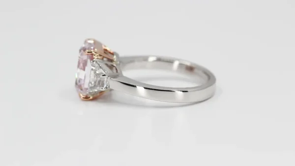 Fancy Purplish Pink Internally Flawless Diamond Ring GIA Certified 4.24 Carat - Image 15