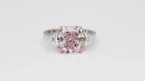 Fancy Purplish Pink Internally Flawless Diamond Ring GIA Certified 4.24 Carat - Image 12